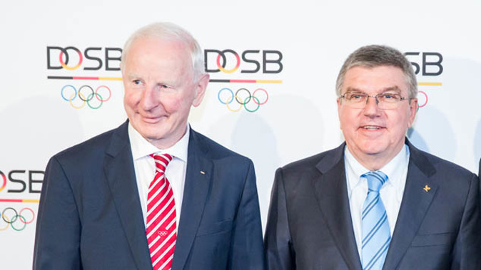 Patrick Hickey and IOC President Thomas Bach (Getty Images)