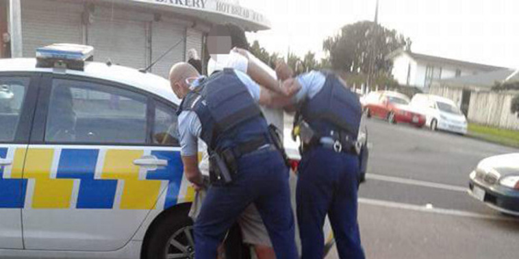 Police and one of those involved in the brawl on Monday (NZH). 