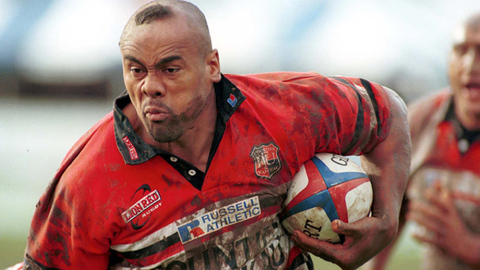 Jonah Lomu playing for Counties Manukau in 1999 (Photosport)