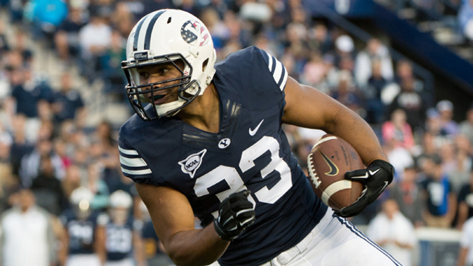 Paul Lasike playing College Football for BYU (Getty Images)