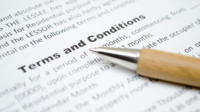 Beware when signing terms and conditions agreements (Getty Images).