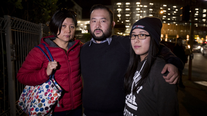 Nancy Voon's son, centre, speaks out about his mother's carjacking (NZH).