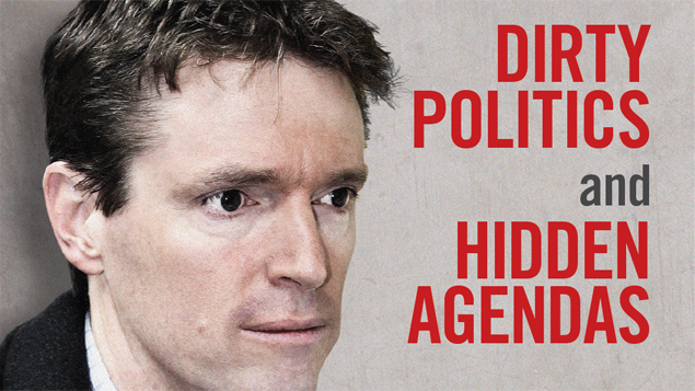 This morning Colin Craig was grilled further on the pamphlet he distributed to more than 1.6 million households last year in which he allegedly defamed Taxpayers' Union director Jordan Williams (Supplied)