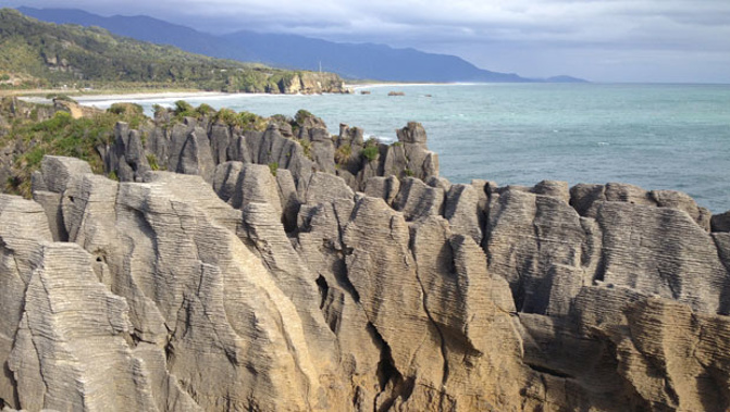 A French tourist who attacked signs and abused locals in Punakaiki - supposedly because he was stranded in the township - had been arrested by police (Scarlett Cvitanovich)