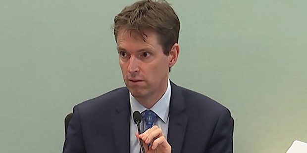Colin Craig gives evidence in his defamation trial brought by Jordan Williams. Photo / Supplied