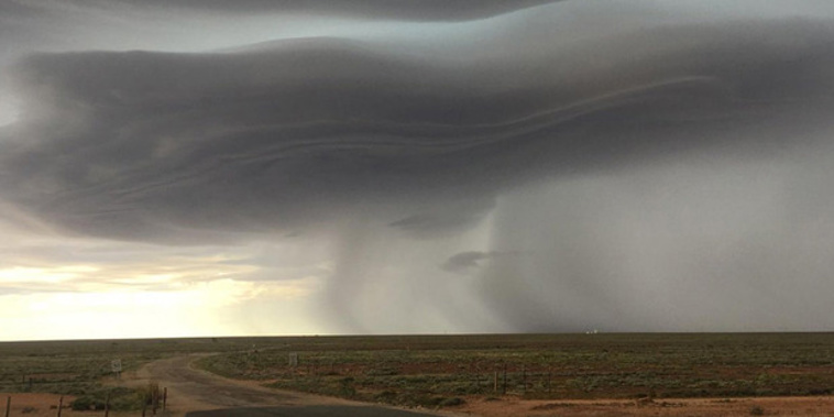 Power is cut to all of South Australia as severe storms hit. Photo / Twitter
