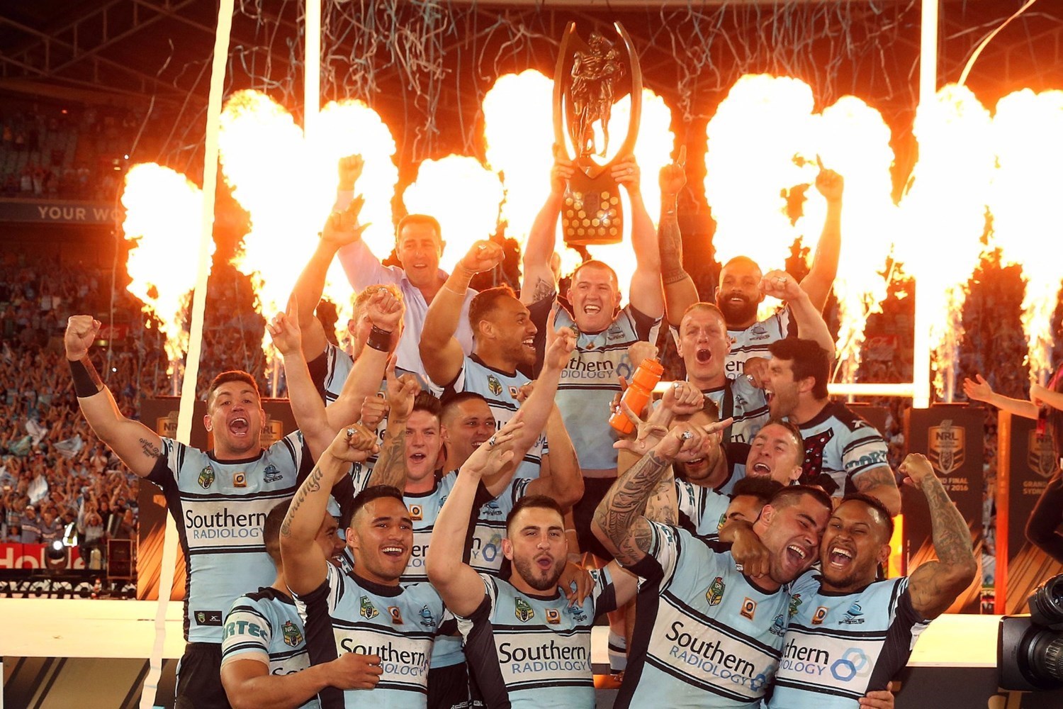 Cronulla Sharks: Another long drought in Australian sport was broken in the same weekend, with the Sharks taking their first ever title. 