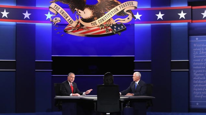 Tim Kaine and Mike Pence went head to head in the VP debate (Getty Images)