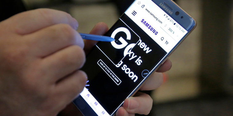 The Samsung Galaxy Note 7 smartphone (Photo / AP / NZ Herald)