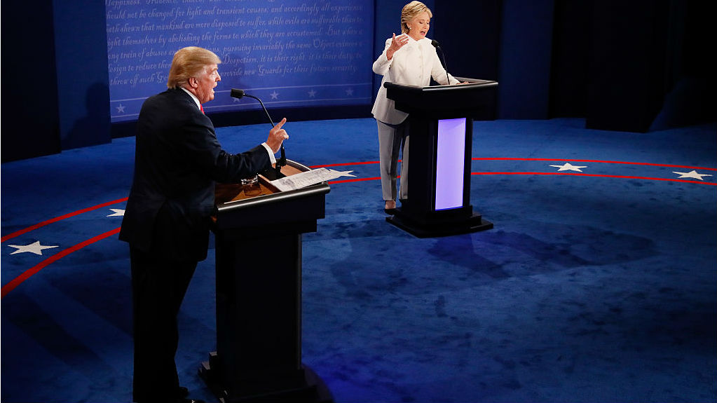 US Republican presidential nominee Donald Trump says Democrat Hillary Clinton's plan for Syria would "lead to World War Three", because of the potential for conflict with military forces from nuclear-armed Russia (Getty Images)