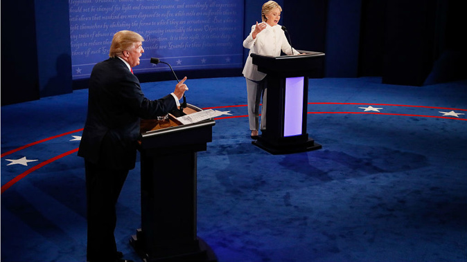 US Republican presidential nominee Donald Trump says Democrat Hillary Clinton's plan for Syria would "lead to World War Three", because of the potential for conflict with military forces from nuclear-armed Russia (Getty Images)