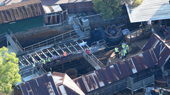 Emergency services at the Thunder River Rapids ride (AAP)