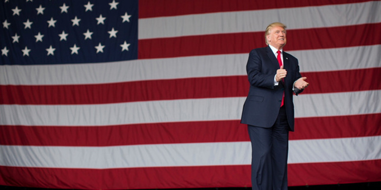 Republican nominee Donald Trump campaigning in Florida (Photo / AP / NZ Herald)
