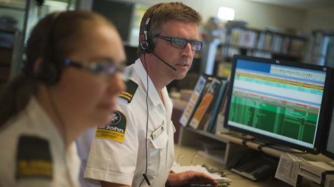 St John's Ambulance workers in the control centre (Supplied)