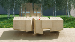 The winning entry for a French memorial at the National War Memorial Park in Wellington. Picture: Supplied