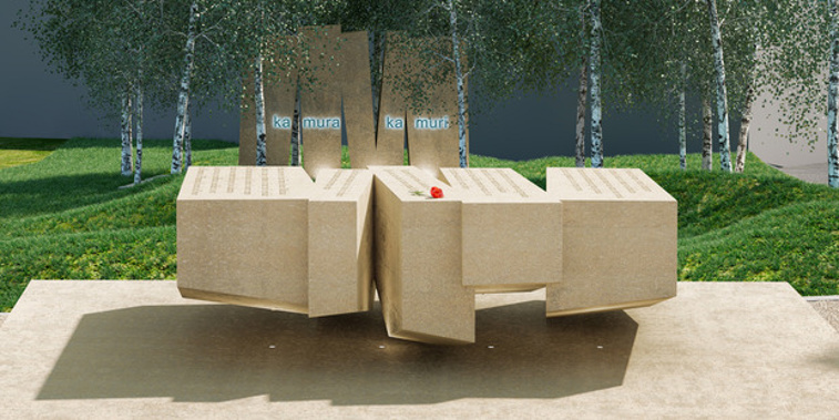 The winning entry for a French memorial at the National War Memorial Park in Wellington. Picture: Supplied