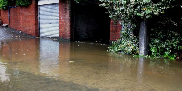 Rain caused floods in the lower North Island. This image was posted by MetService. Photo / via Twitter