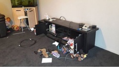 A family who fled their New Brighton home with their disabled child have returned to find the property looted (NZ Herald)