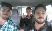 Tyler Fifield, Josh Tomlinson-Nott and Michael Kerr are driving around Kaikoura helping out people who have damaged houses (Facebook - NZ Farming)