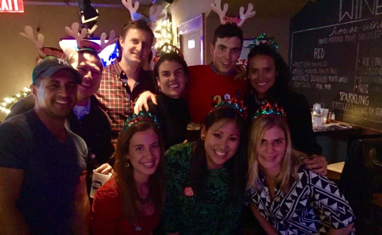 Jack Tame and his indoor football team 'Boom' (Supplied) 