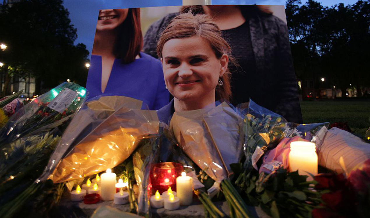 Thomas Mair, 53, is accused of shooting and stabbing opposition Labour MP Cox, 41, on the street in the town of Birstall, part of her electoral district in northern England (Getty Images)