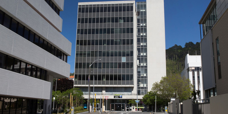 Demolition of the Molesworth Street building began on Thursday afternoon, with an attached smaller multi-storey building being pulled off first