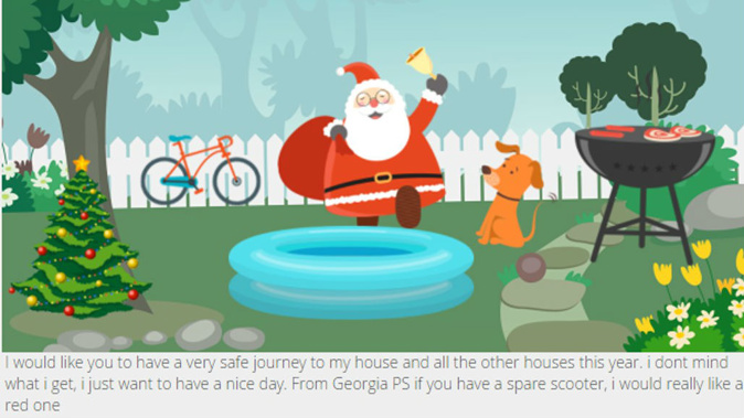 A six year old's letter to Santa (Supplied NZ Post)