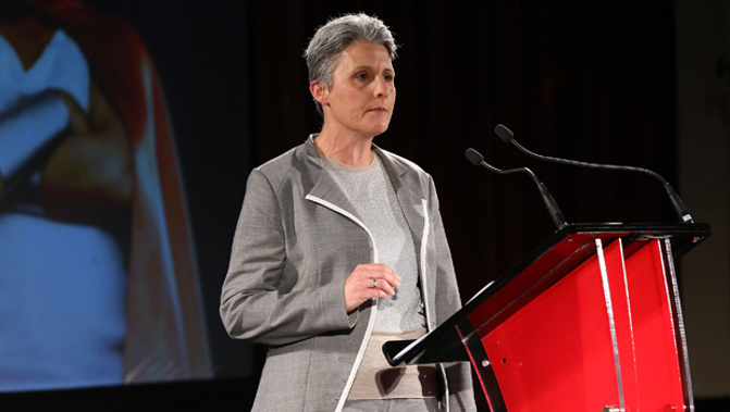 Laila Harre at the Internet-Mana Party campaign launch in 2014 (Getty Images)