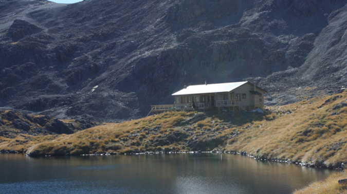 The Department of Conservation Angelus Hut in the Nelson Lakes. (NZ Herald)