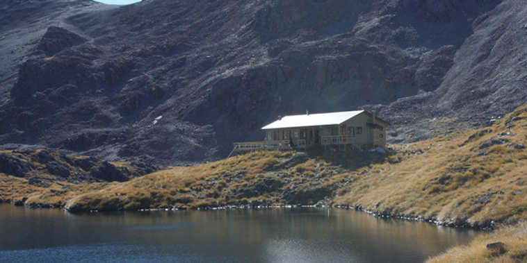 The Department of Conservation Angelus Hut in the Nelson Lakes. (NZ Herald)
