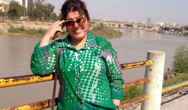 The Interior Ministry said on Tuesday that Afrah Shawqi al-Qaisi was abducted from her house in the southwestern Saydiyah neighborhood on Monday night (Supplied)