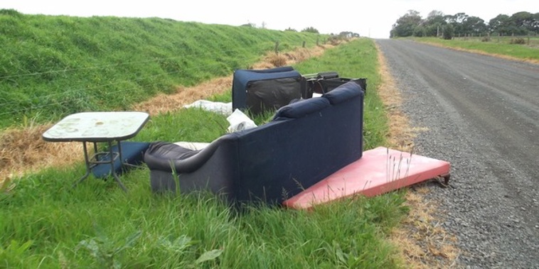 Rogue rubbish collectors are charging residents to pick up trash, only to dump it on the roadside somewhere else (Supplied)