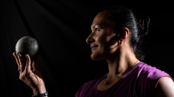 Valerie poses with her shot in September this year (Getty Images)