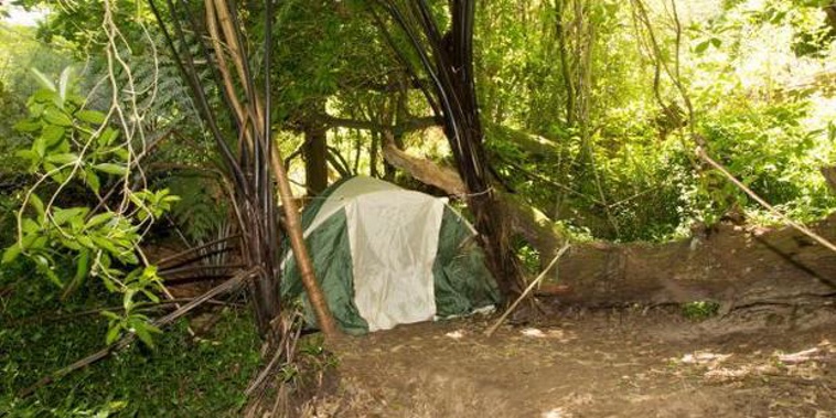 The camp near the Waikato River. (Supplied/NZ Police)