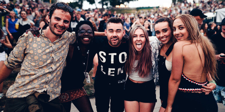 Crowds enjoy the Rhythm and Vines festival in Gisborne. (NZ Herald/18 Entertainment)