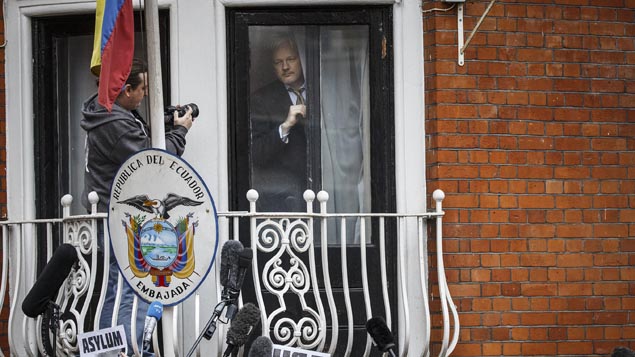 Mr Assange, who has been living at the Ecuadorian embassy in London since the summer of 2012 for fear of being extradited to the US, praised campaigners for their role in the decision (Getty Images)