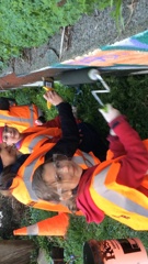 Volunteers from Kelburn Brownies cleaning up at Mt Victoria Monastery Park in July (Photo Supplied)