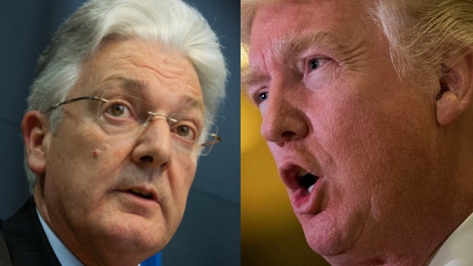 United Future Peter Dunne has slammed US President Donald Trump in an open letter (Supplied)