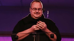 Kim Dotcom at an Internet Party event prior to the 2014 Election (Getty Images)