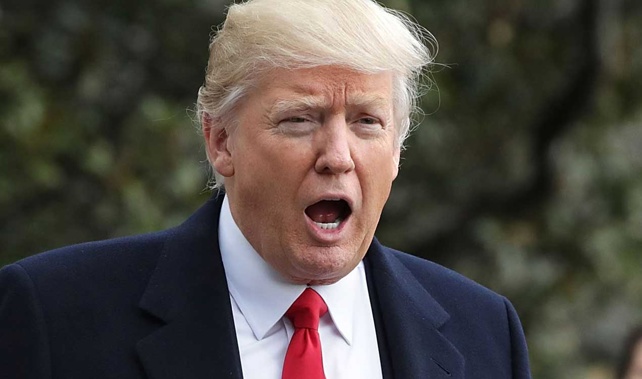 Donald Trump about to board Marine One (Getty Images)