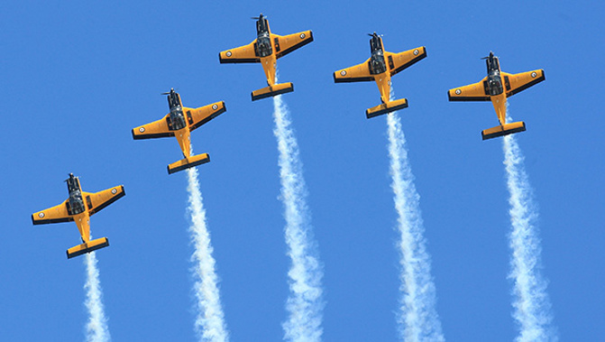 A grim weather forecast has forced one of New Zealand's largest air shows to be cancelled. (Getty)