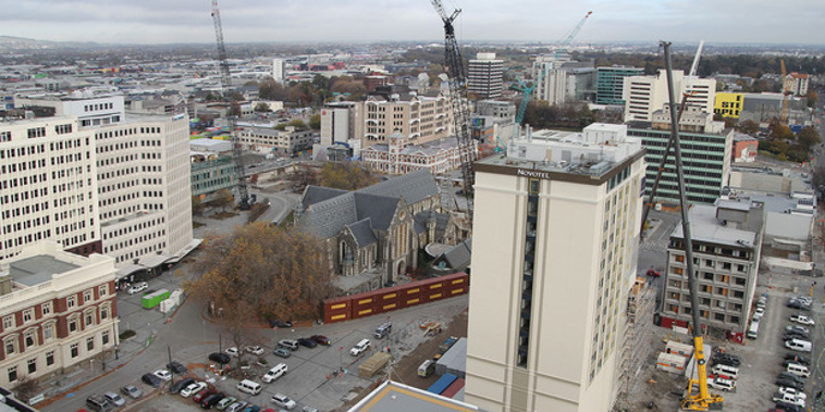 Bishop Victoria Matthews called an emergency media standup in the Square to refute Gerry Brownlee's claims this week the Government offered the church a 25 million dollar deal to restore the building. (NZ Herald)