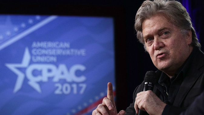 White House Chief Strategist Steve Bannon participates in a conversation during the Conservative Political Action Conference (Getty Images)
