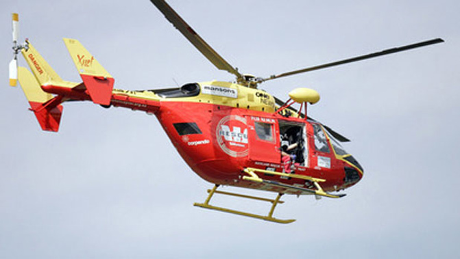 A man has been flown to hospital after a dirt bike crash at Muriwai Beach. (NZ Herald)