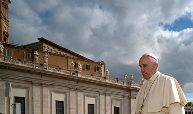 Pope Francis at the Vatican (Getty).