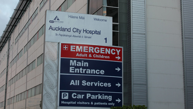 A woman is in a stable condition in Auckland City Hospital after falling between a train and a platform yesterday. (Edward Swift)