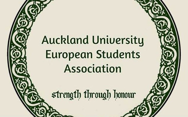 The logo used by the Auckland University European Students Association, which features a slogan used as the motto of the Nazi SS.