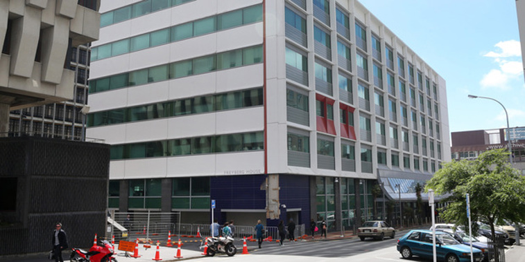 Defence House, pictured following last November's 7.8 Waiau earthquake. (NZ Herald)