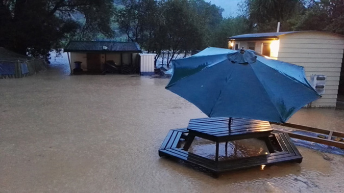 Tauranga students are heading home after being stranded by wet weather. (Supplied)