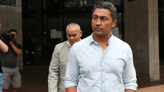 Rene Naufahu, 46, today abandoned his bid to keep his name a secret. Photo taken outside court last year. (Doug Sherring)